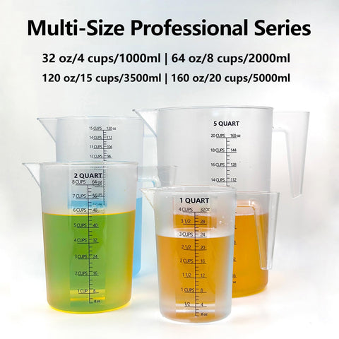 MiziDo taza medidora 160 oz para jardinería, piscina y motor