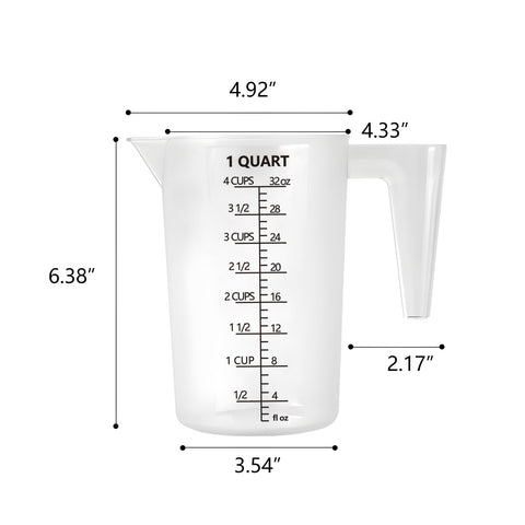 MiziDo taza medidora 64 oz para mezclas caseras y uso diario
