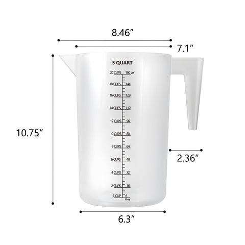 Uso en cocina Mizido: taza de medidas para hornear con precisión.