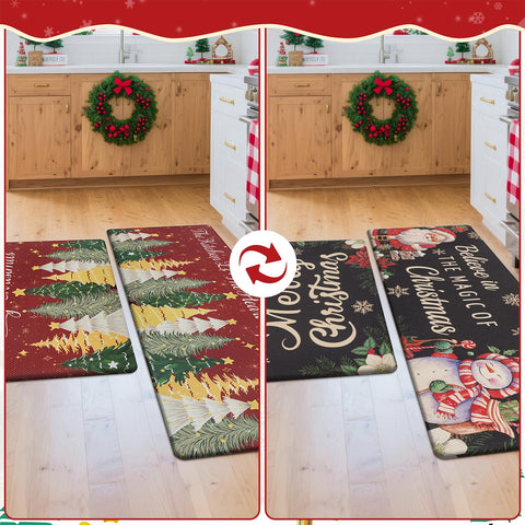 MJIAIDEA alfombra navidad doble cara 17x47 versátil para distintos espacios
