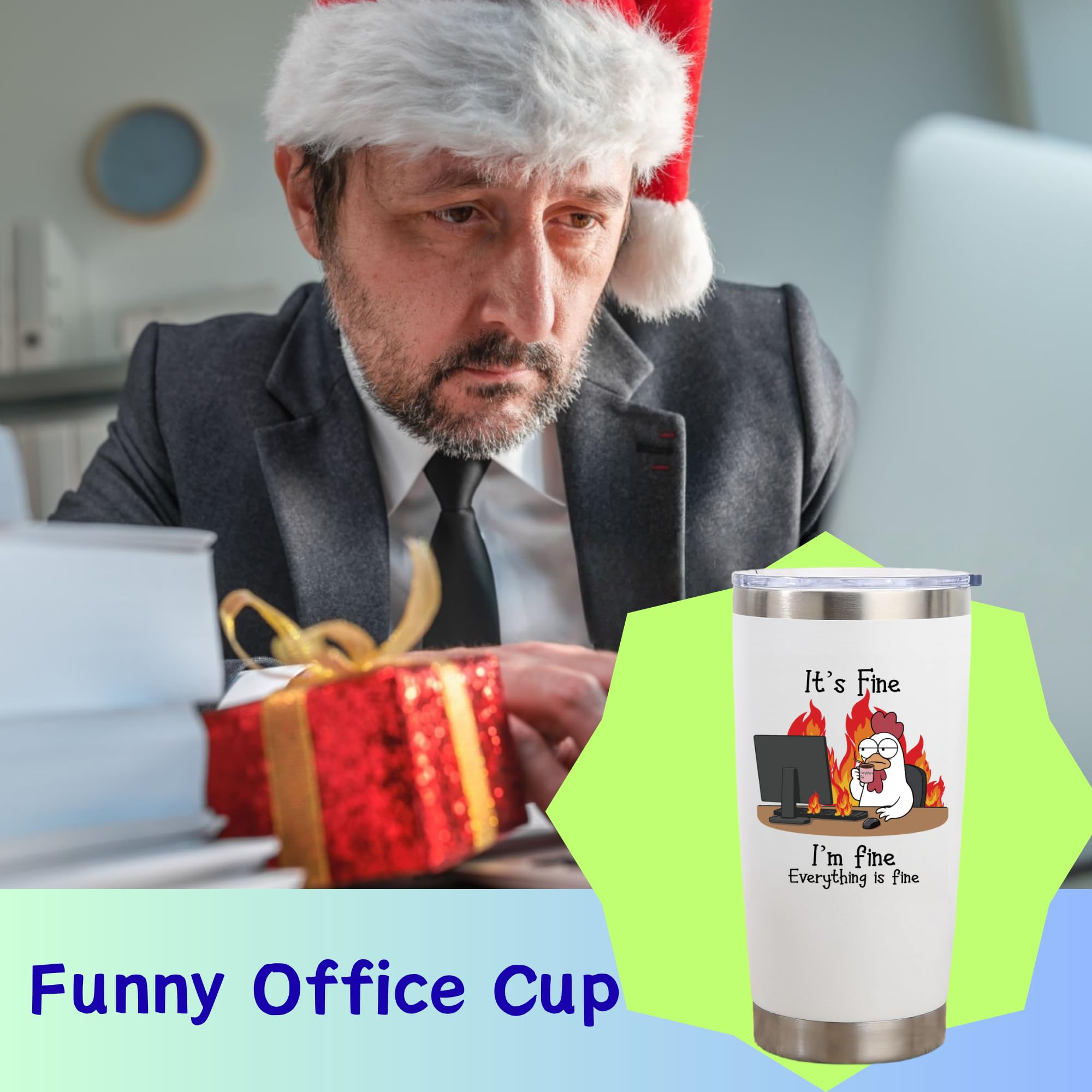 Regalo de oficina MJZAKEFR con empaque temático listo para sorprender a compañeros.