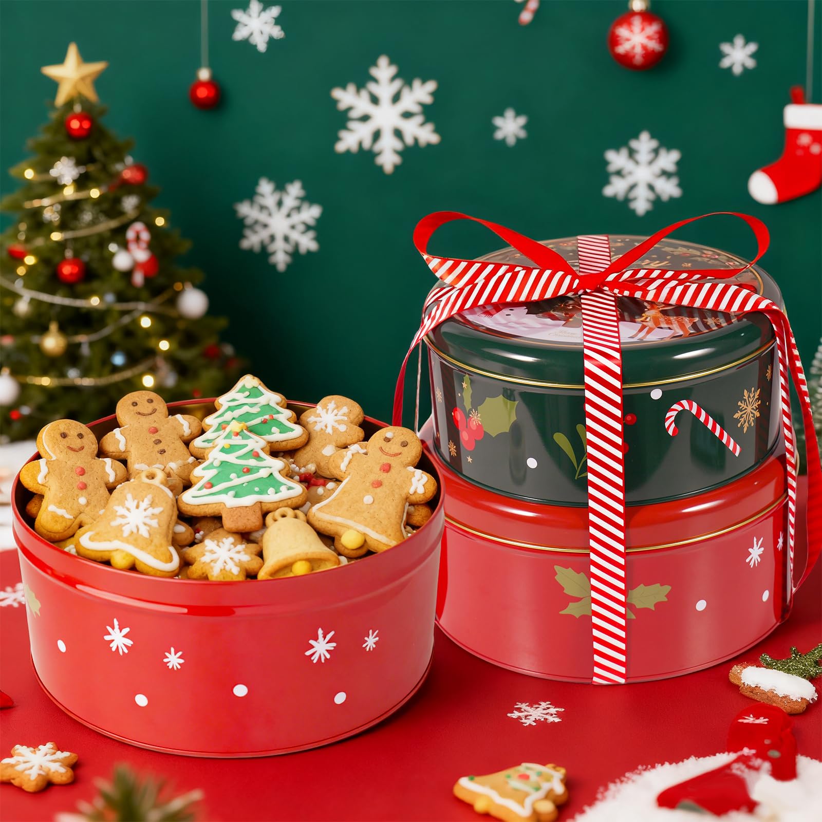 Latas MKGDDS apilables con tapa para almacenamiento compacto.