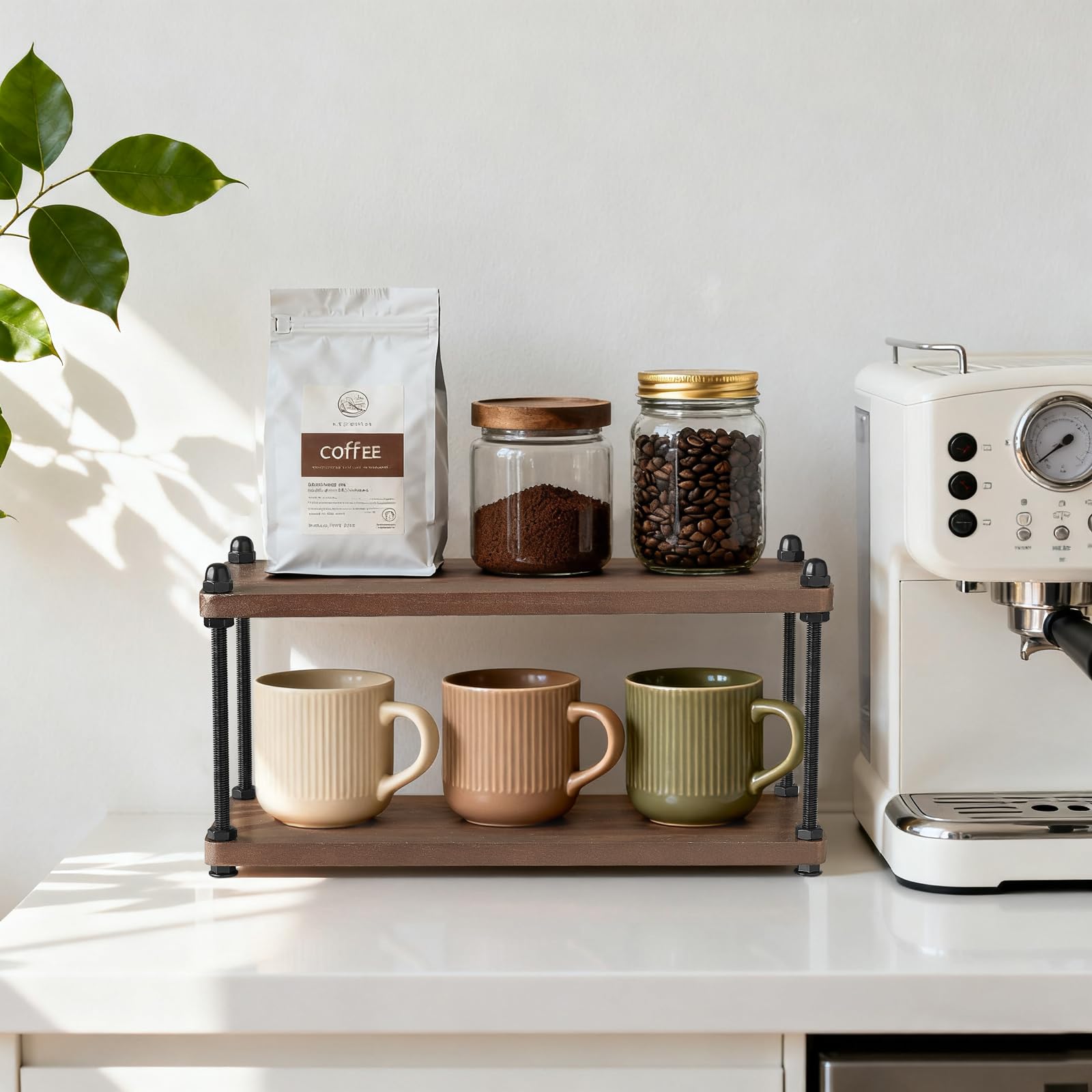 Mkono diseño rústico en madera y hierro para decoración de cocina.