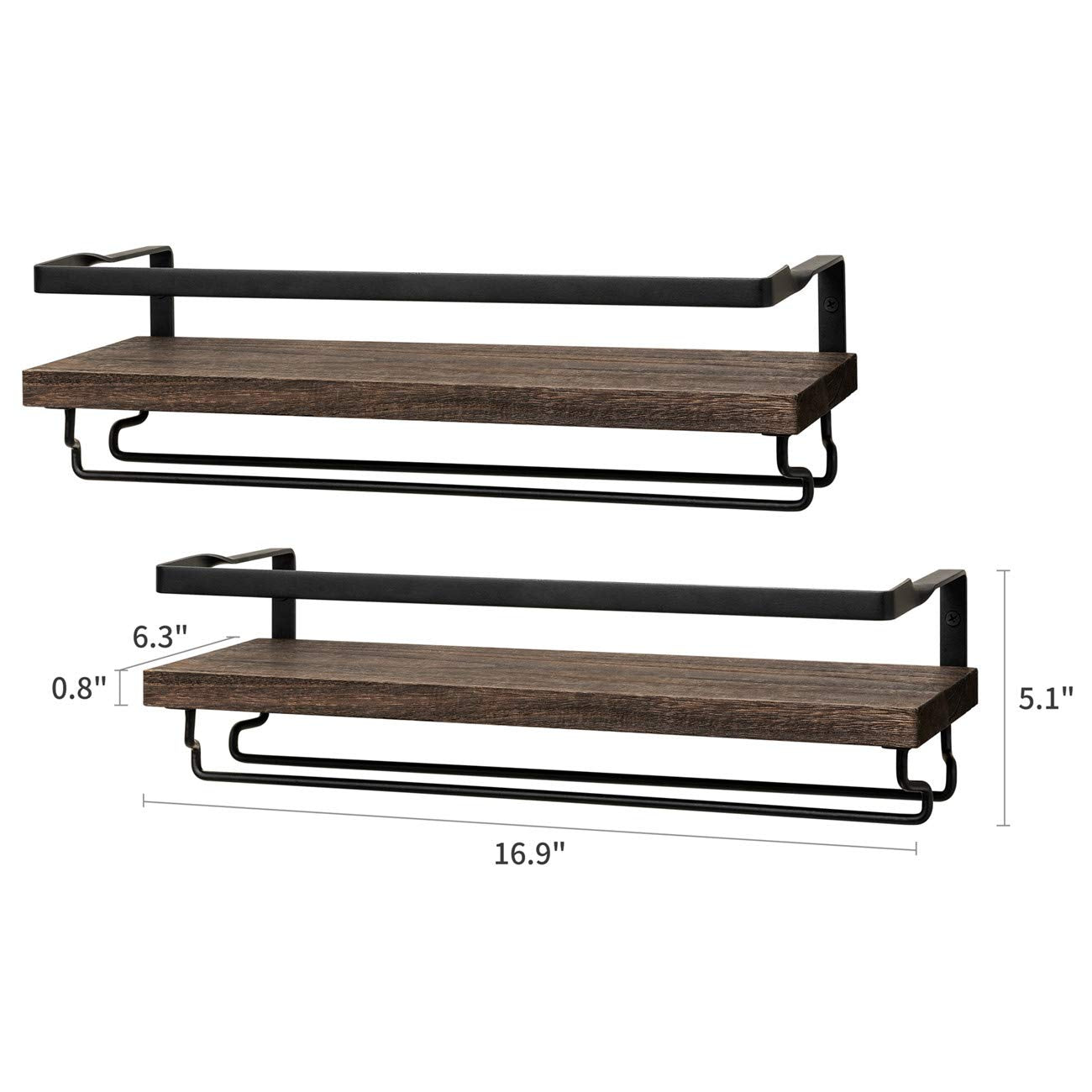 Mkono estantería de vino para pared, perfecto para bares con estilo.