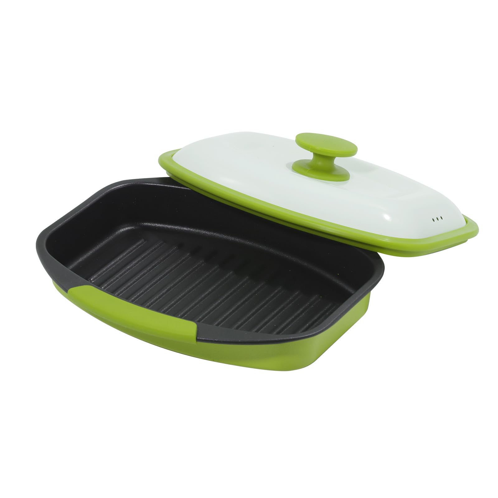MKYSAIL cocedor tocino rápido 39oz con tapa para microondas