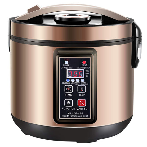 MLGB 6L fermentador con panel de control visible, ideal para lotes grandes de ajo.