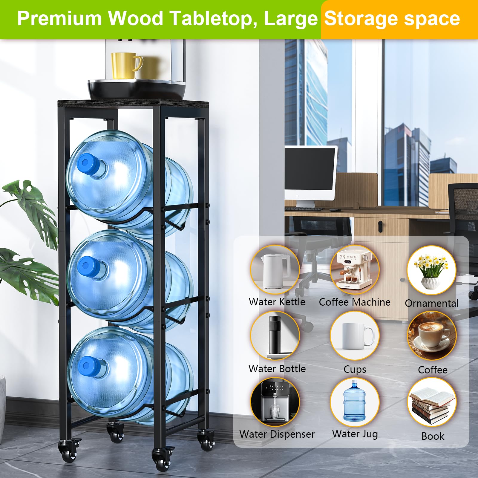 Tabla MDF superior de Mlinavn para accesorios pequeños y plantas.