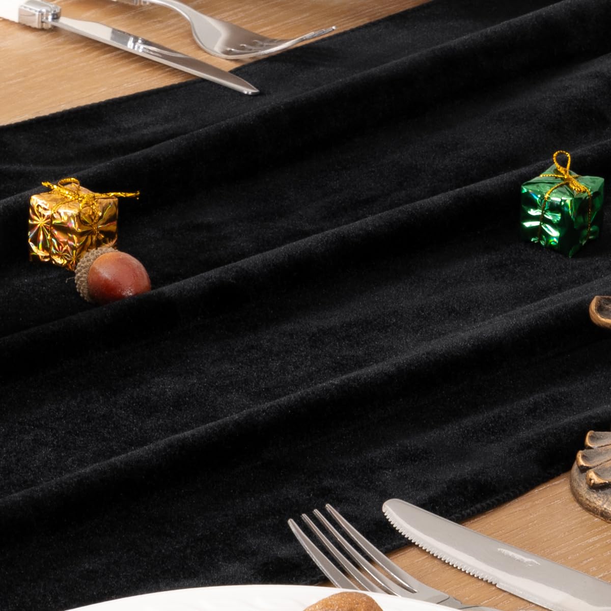Cinta MLMC negra para bodas, crea fondo elegante y atmósfera inolvidable