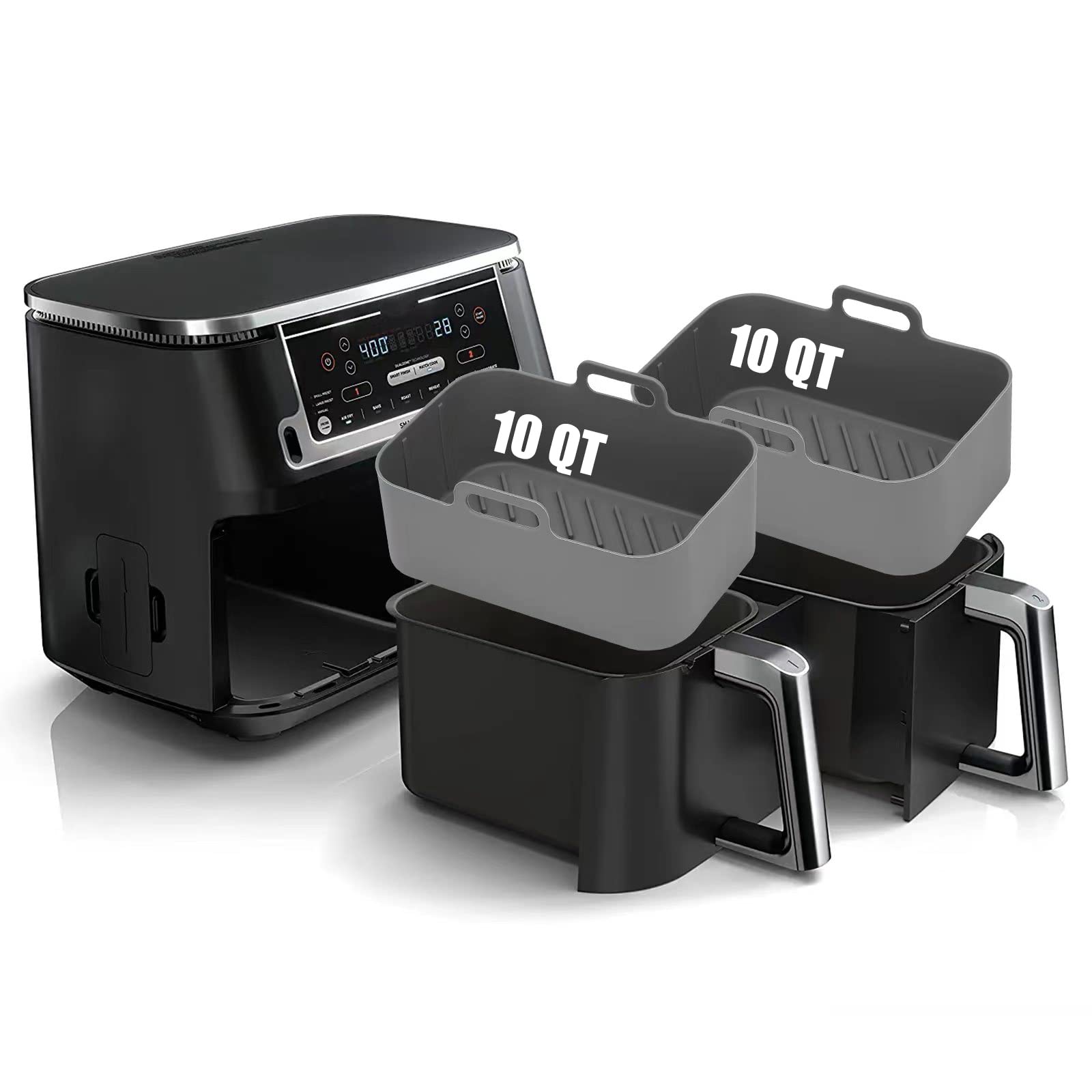 MMH forro silicona para airfryer Ninja DZ550, reduce grasa y facilita limpieza