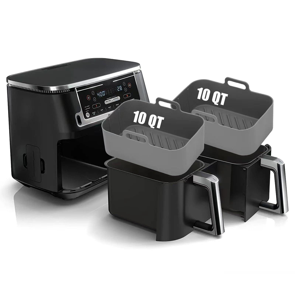 MMH forro silicona para airfryer Ninja DZ550, reduce grasa y facilita limpieza