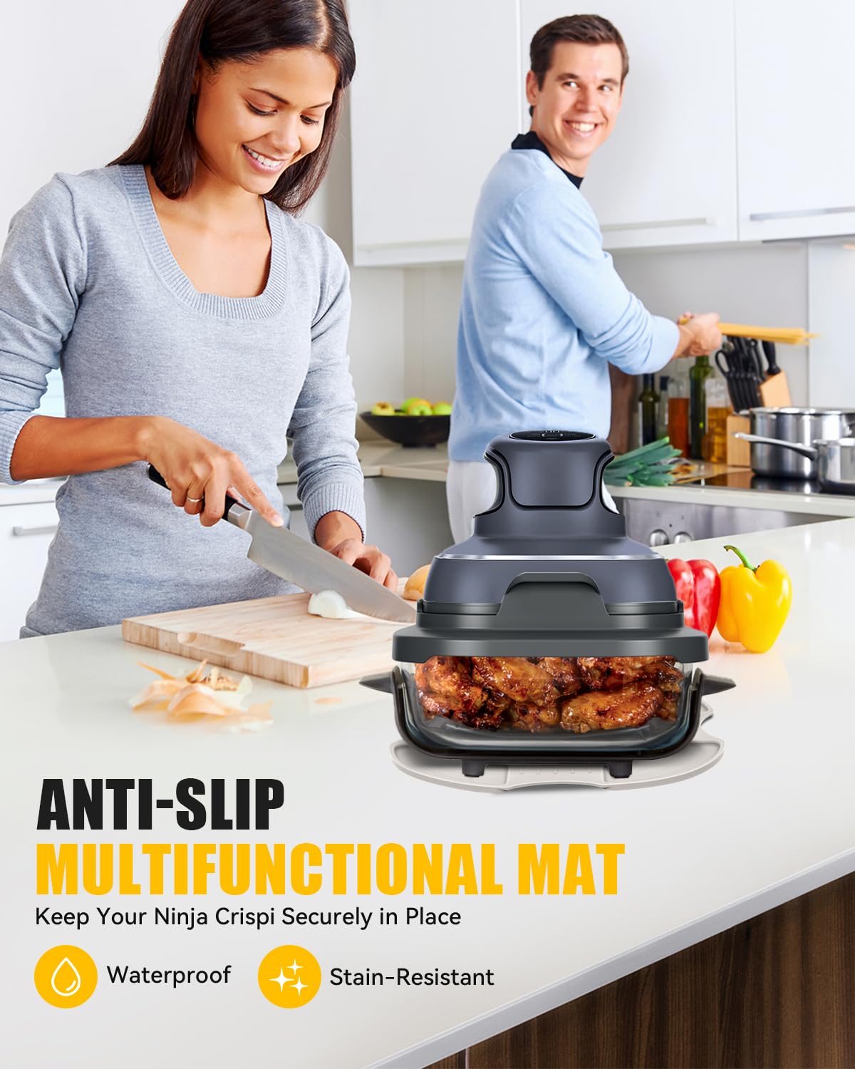 MMH protege superficies y facilita cocinar con Ninja Crispi