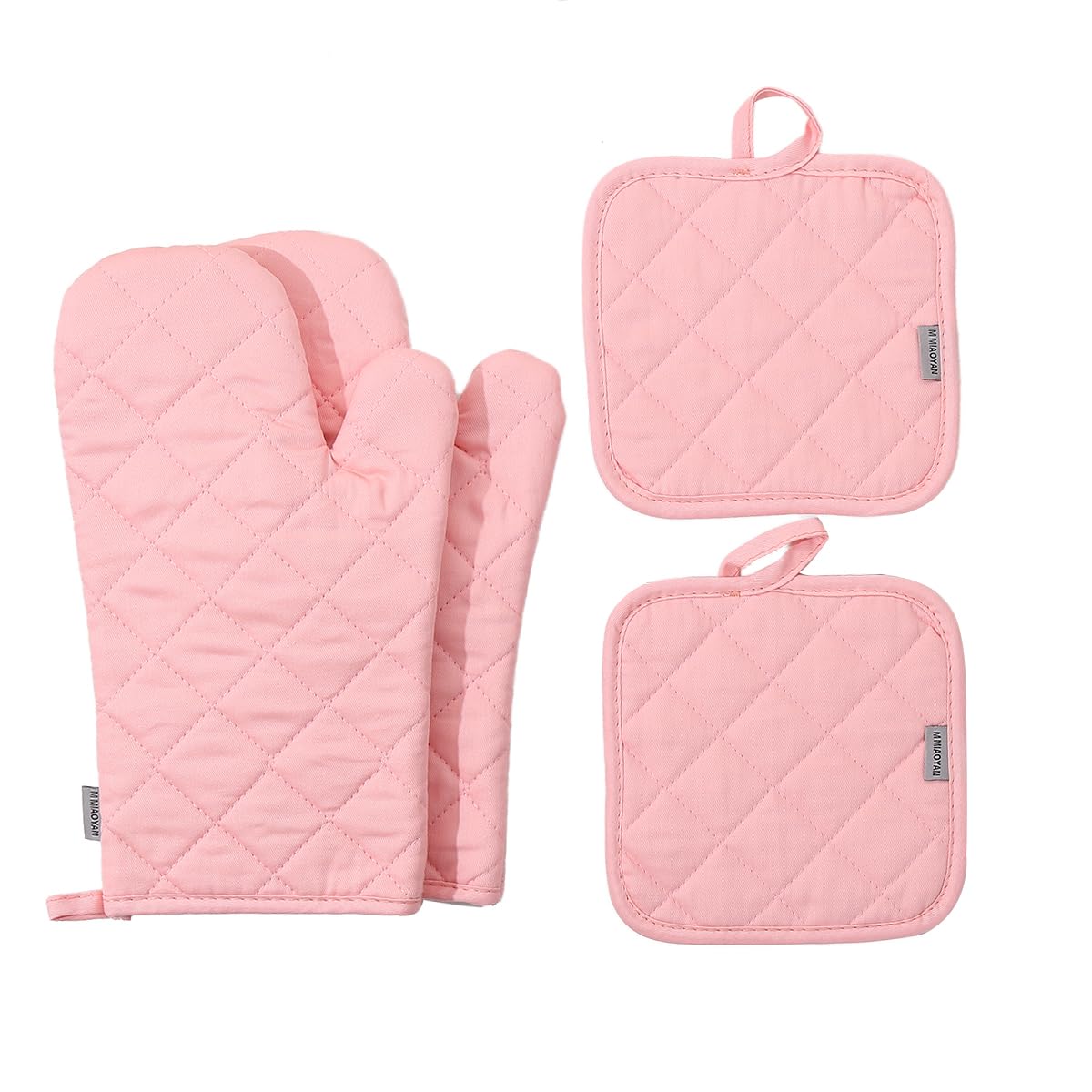 Guantes MMIAOYAN para horno: resistencia al calor y protección al manipular bandejas.
