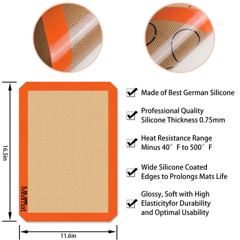 MMMAT silicona gruesa de 0,75 mm para horneados uniformes