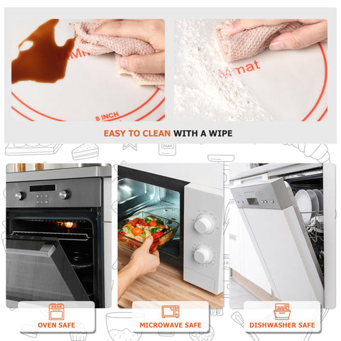 MMmat usos múltiples para hornear masa, extender y dar forma a pizzas