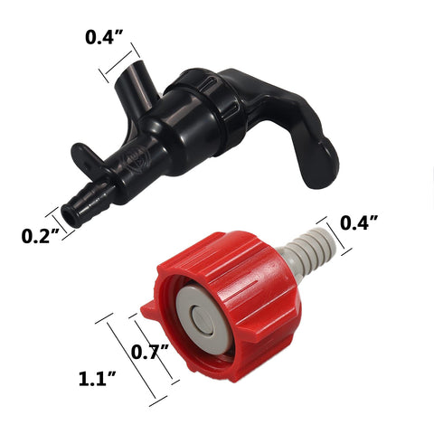 Conector BIB Mnixy en uso para extracción controlada de jarabe