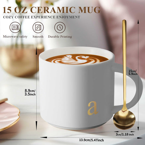 MNZZ taza cerámica resistente al calor y al frío, perfecta para café o té