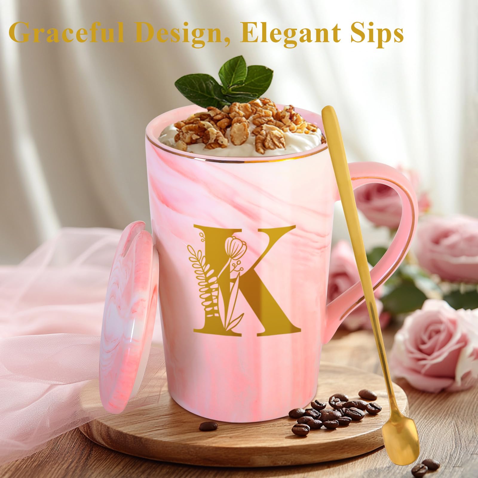 MNZZ taza mango ergonómico para agarre cómodo al beber.
