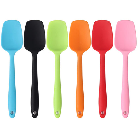 MOACC espátula de silicona 8,2 pulgadas, una pieza, ideal para sartenes antiadherentes