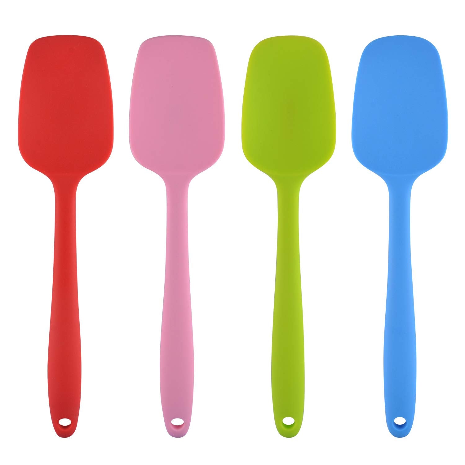 MOACC espátulas silicona 10,6 pulgadas diseño de una pieza facilita limpieza y durabilidad.