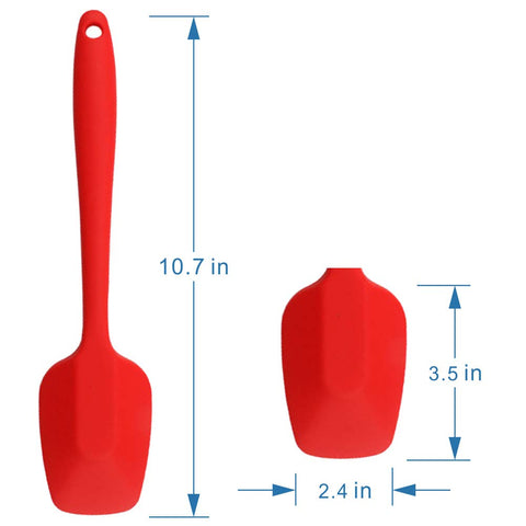 MOACC espátulas silicona 10,6 pulgadas uso diario en sartenes antiadherentes.
