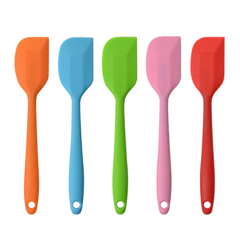 MOACC espátulas silicona 8.5 pulgadas, conjunto de 5 piezas, ideal para batir y raspar sin rayar