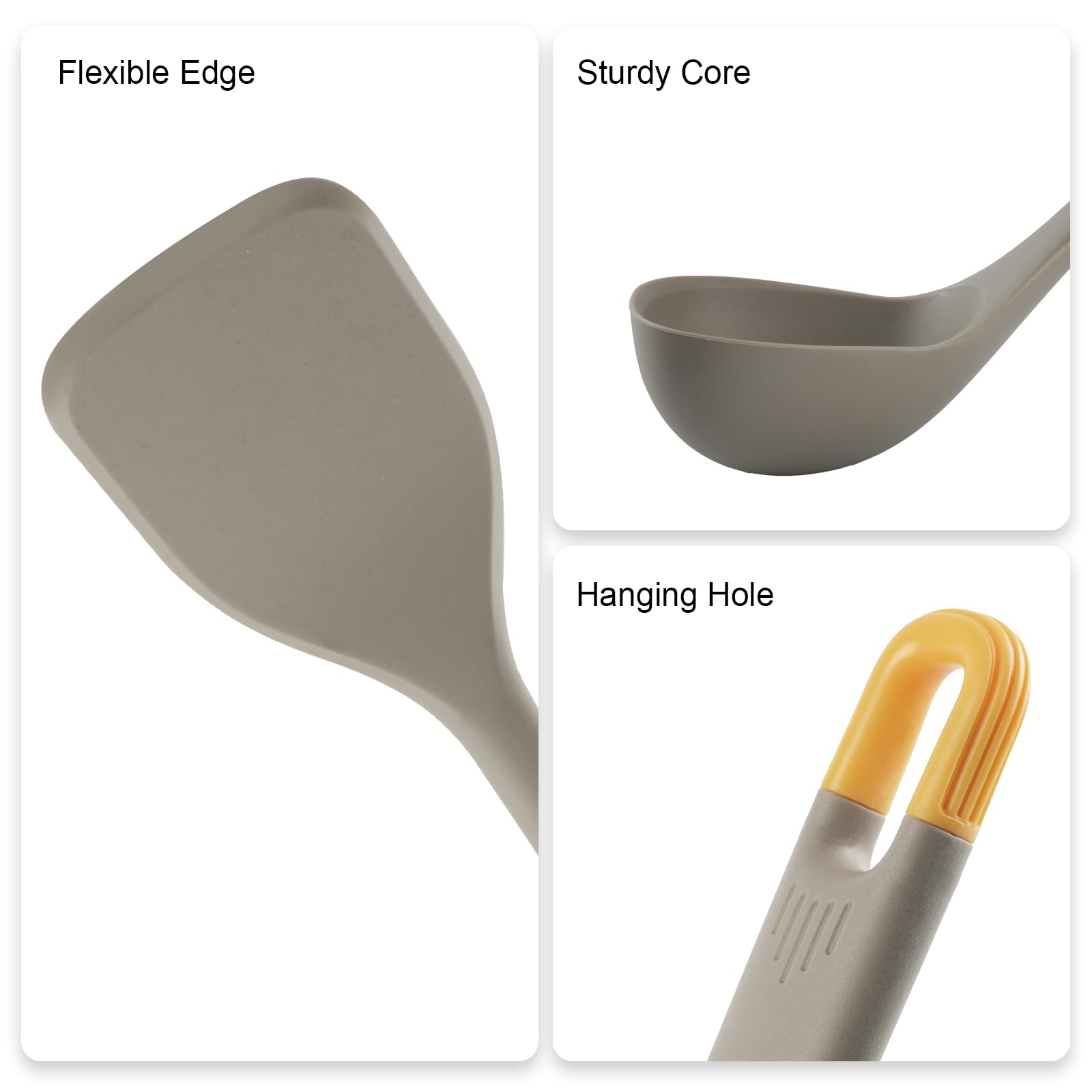 MOACC utensilios aptos para lavavajillas y limpieza fácil.