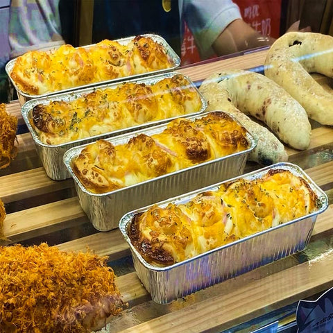 MOACOCK bandeja de aluminio desechable para comida para llevar