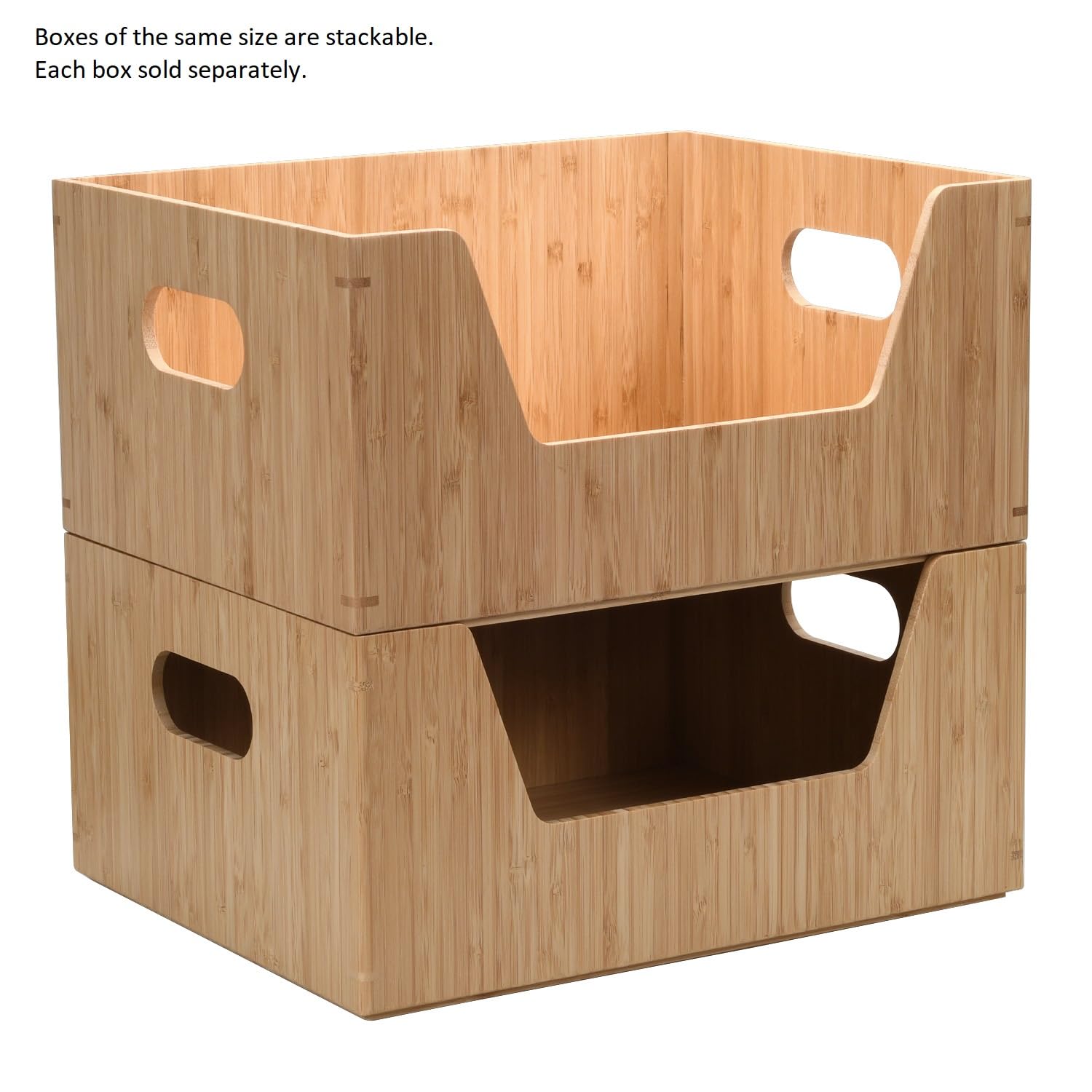 MobileVision caja de bambú para encimera, fácil acceso y organización diaria.