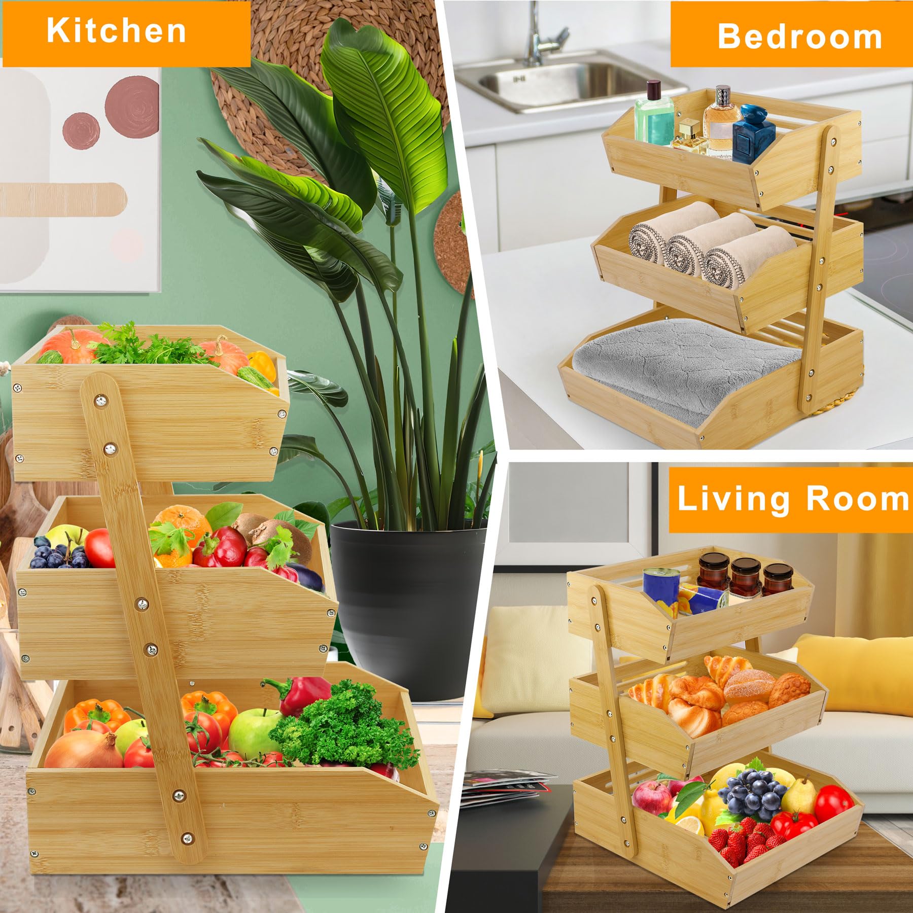 Mobzio presentación-frutas-mostrador-cocina añade estilo y facilita la selección diaria.