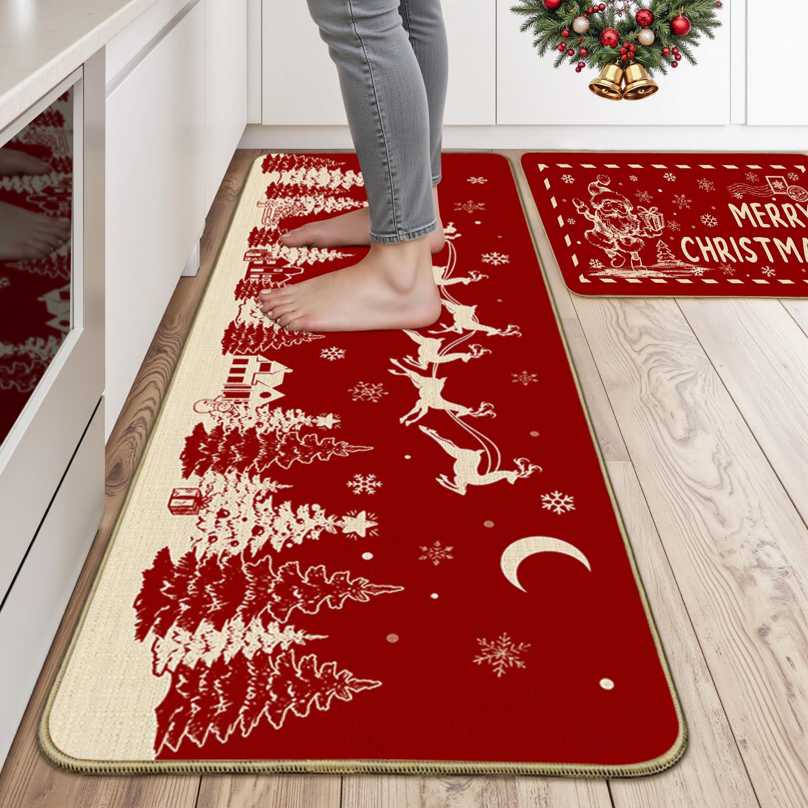 Alfombra Mocsicka lavable y fácil de mantener en la cocina