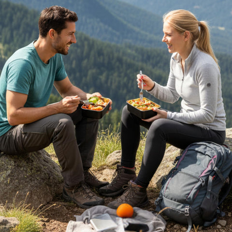 Modaniam Bento apilable que ahorra espacio en bolsos y mochilas