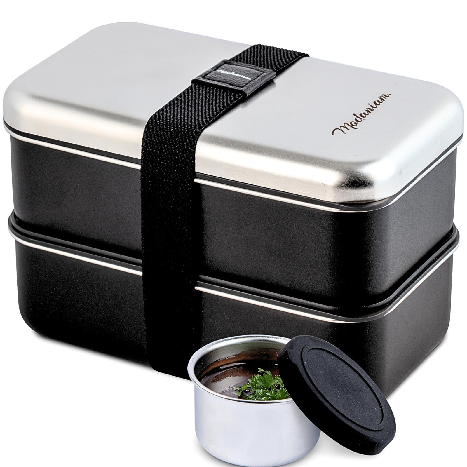 Modaniam Bento inoxidable apilable con compartimentos para comidas equilibradas