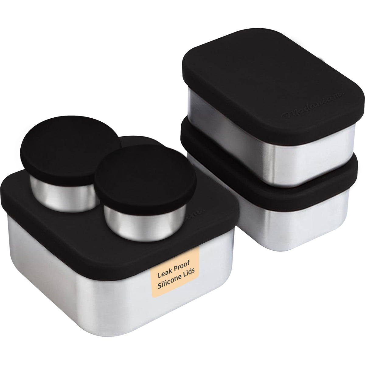 Modaniam Flexibento: caja de almuerzo de acero inoxidable, duradera para oficina.
