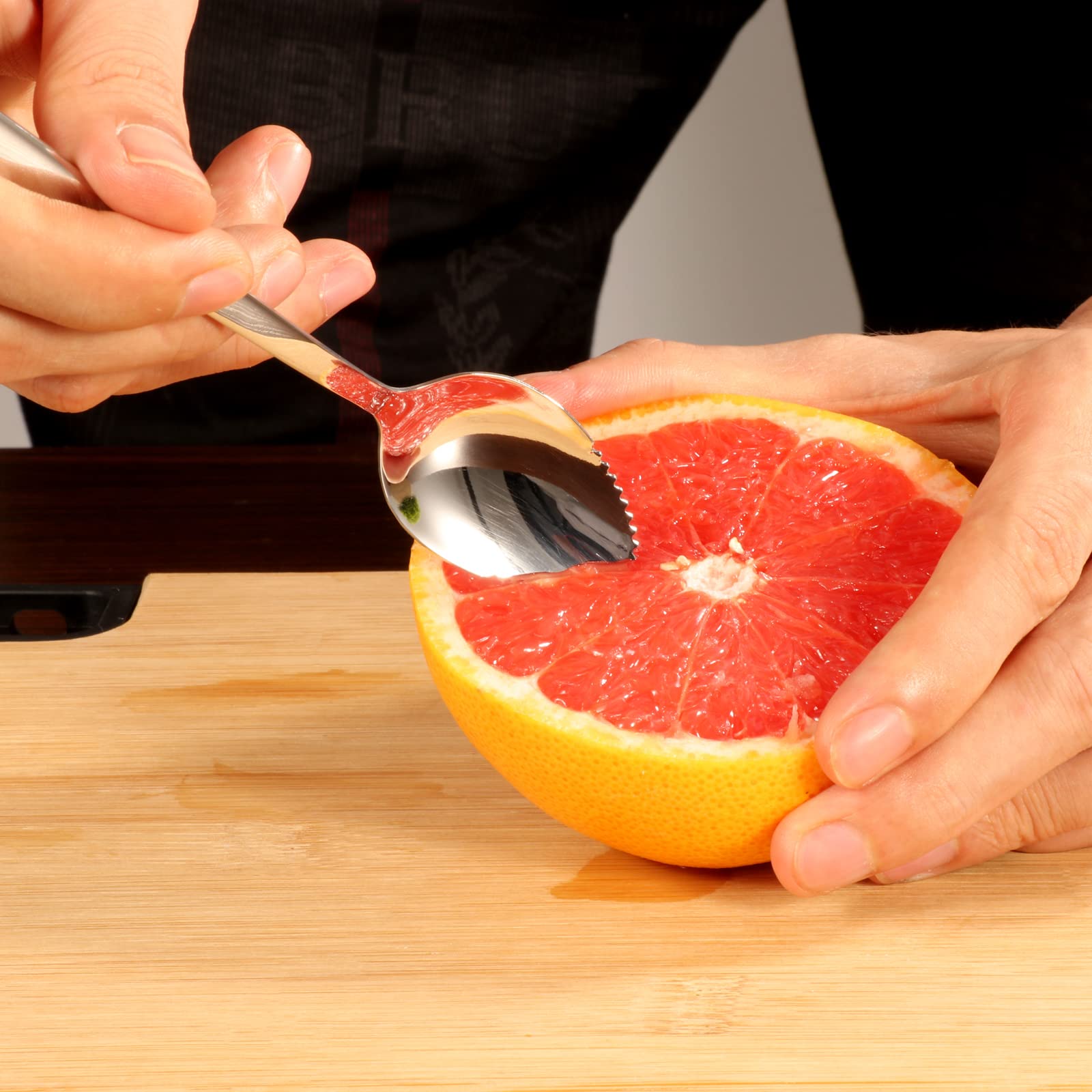 ModaSin Cucharas Pomelo con recubrimiento antiadherente para limpieza rápida.