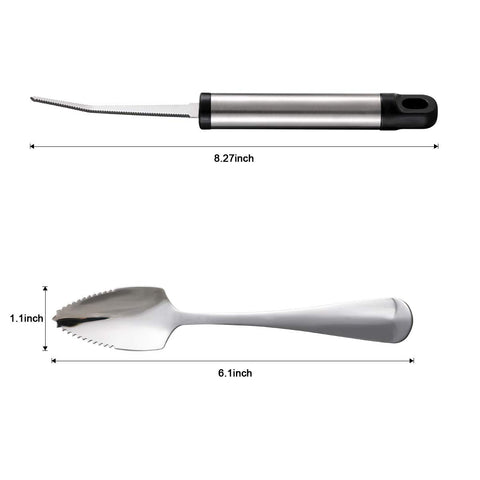 ModaSin cuchillo para pomelo con hoja curva para cortes precisos