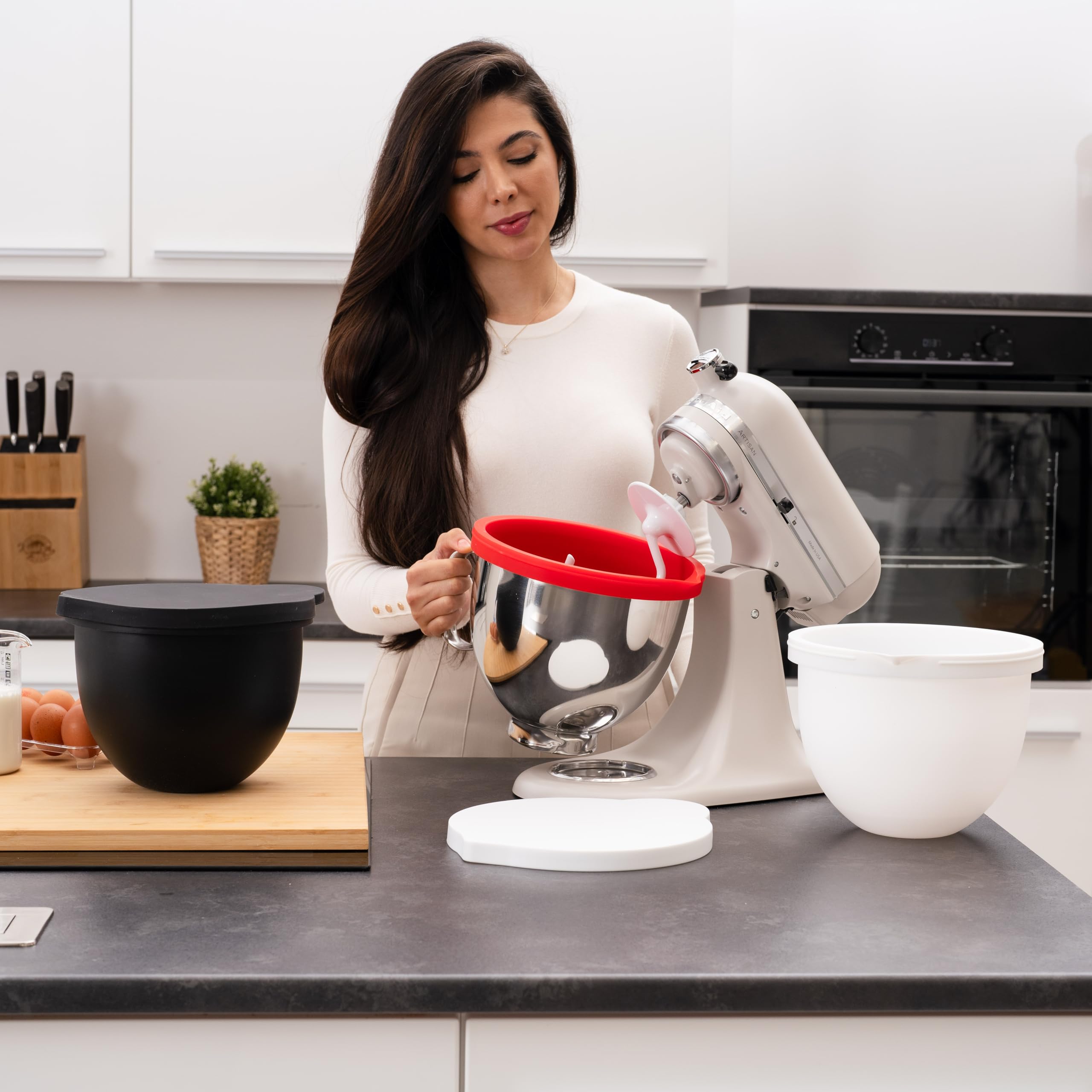 MODAURA MixAid conjunto de 3 tapas que sellan y protegen las mezclas