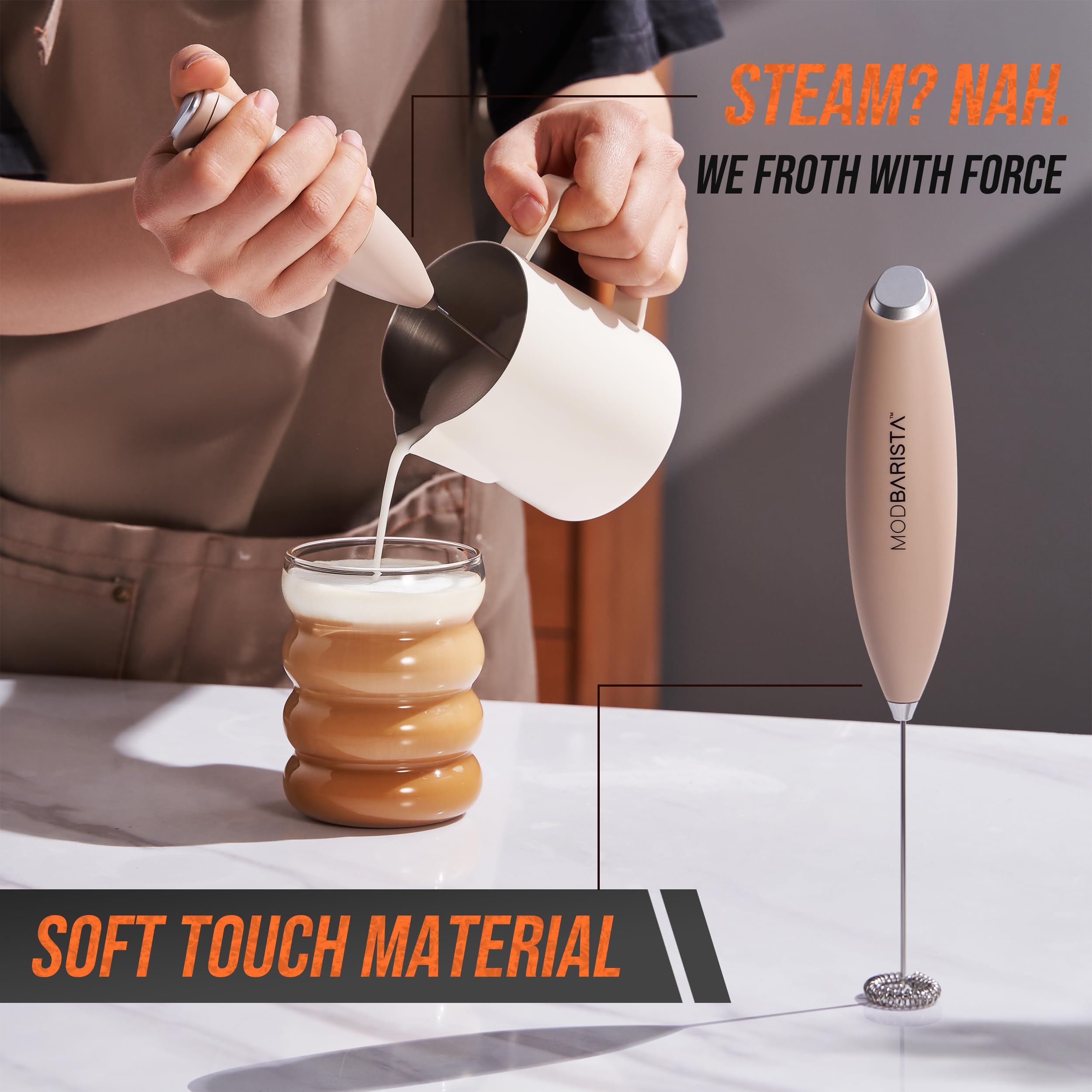 MODBARISTA extracción con crema rica para bebidas.