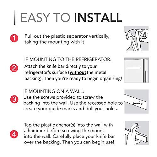 Modern Innovations imán de alta resistencia mantiene cuchillos firmemente en su lugar
