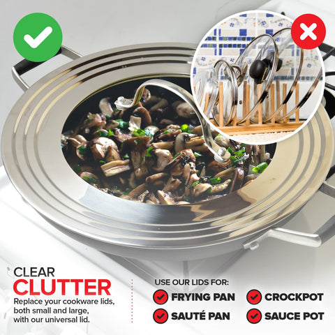 Modern Innovations tapa universal para uso en sartén, cazo o cazuela