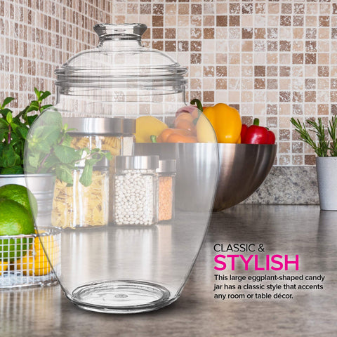 Modern Innovations tarro acrílico 128 oz para cocina y almacenamiento práctico