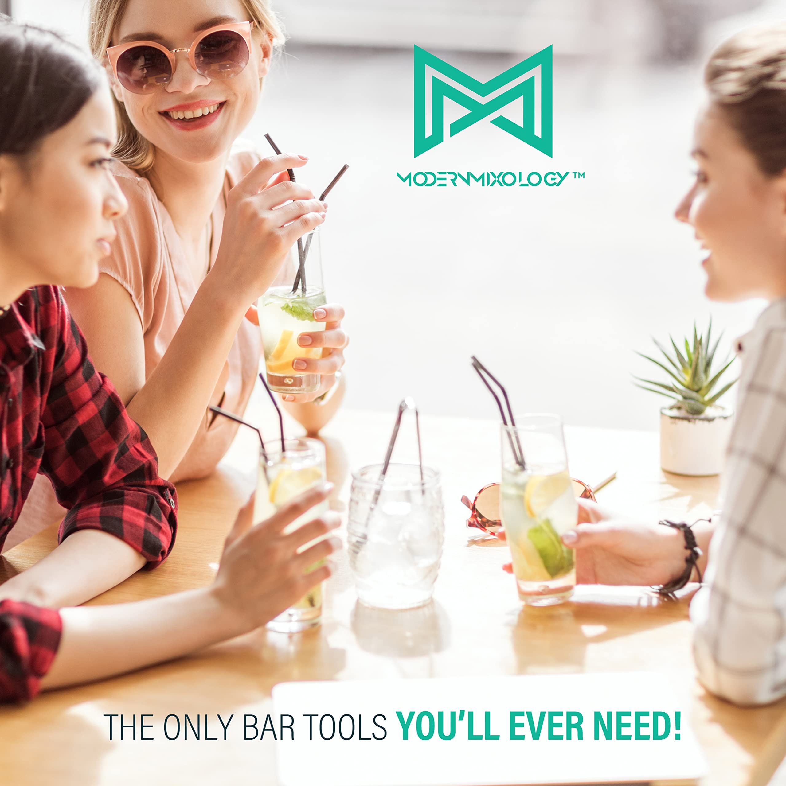 Dispensadores de licor Modern Mixology con tapas para vertidos controlados
