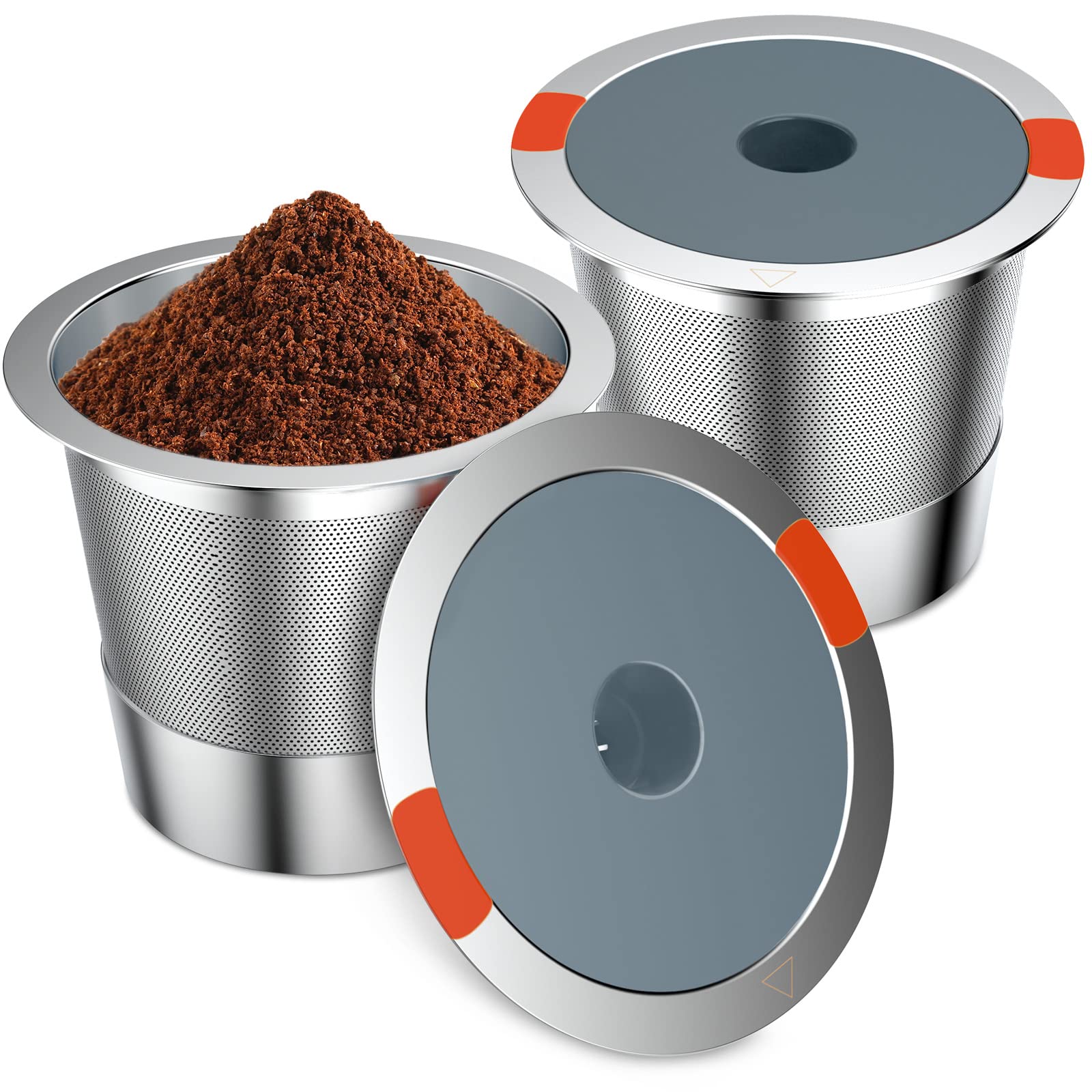 Filtros Modsden K-Cup reutilizables de acero para Keurig, compatibles y eficientes