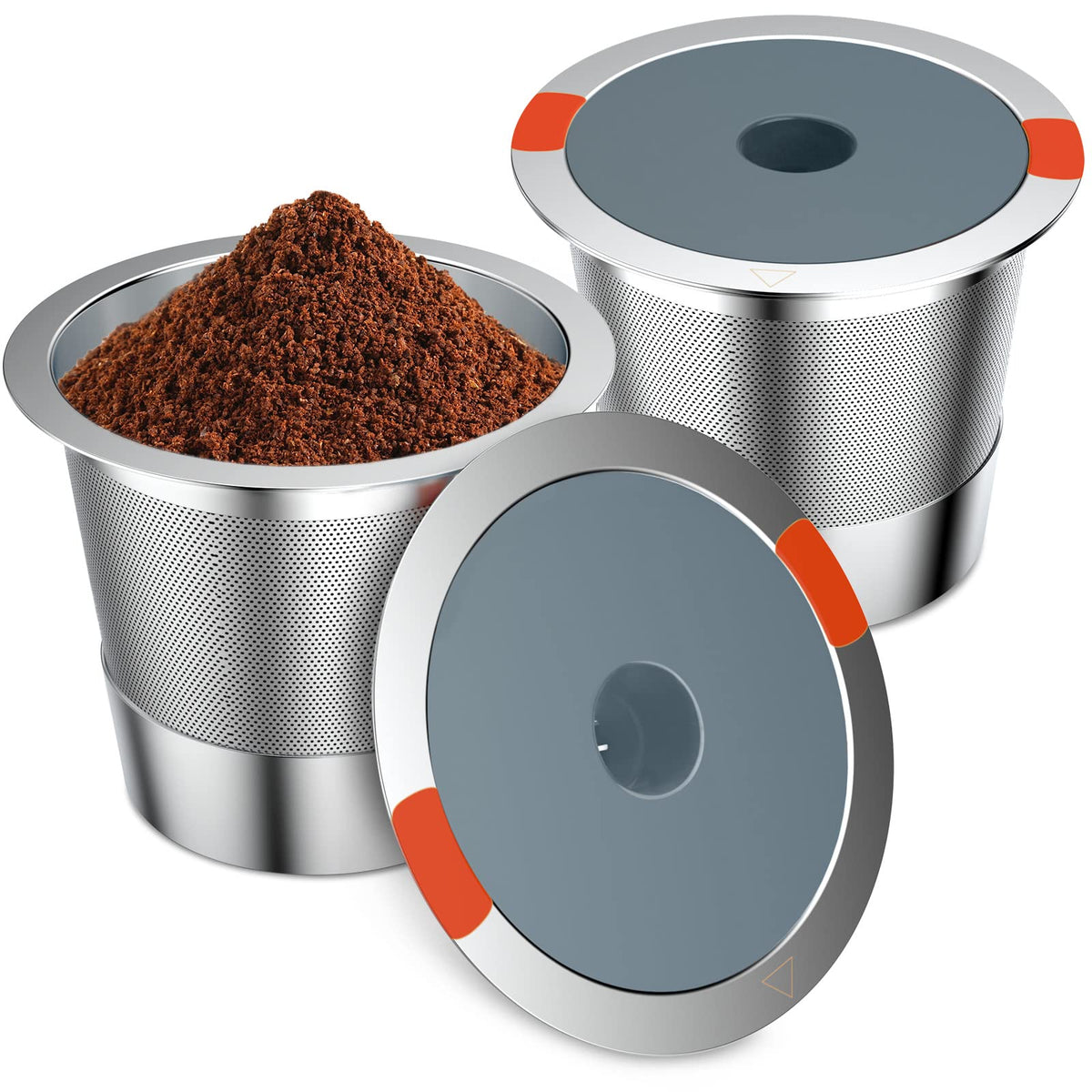 Filtros Modsden K-Cup reutilizables de acero para Keurig, compatibles y eficientes