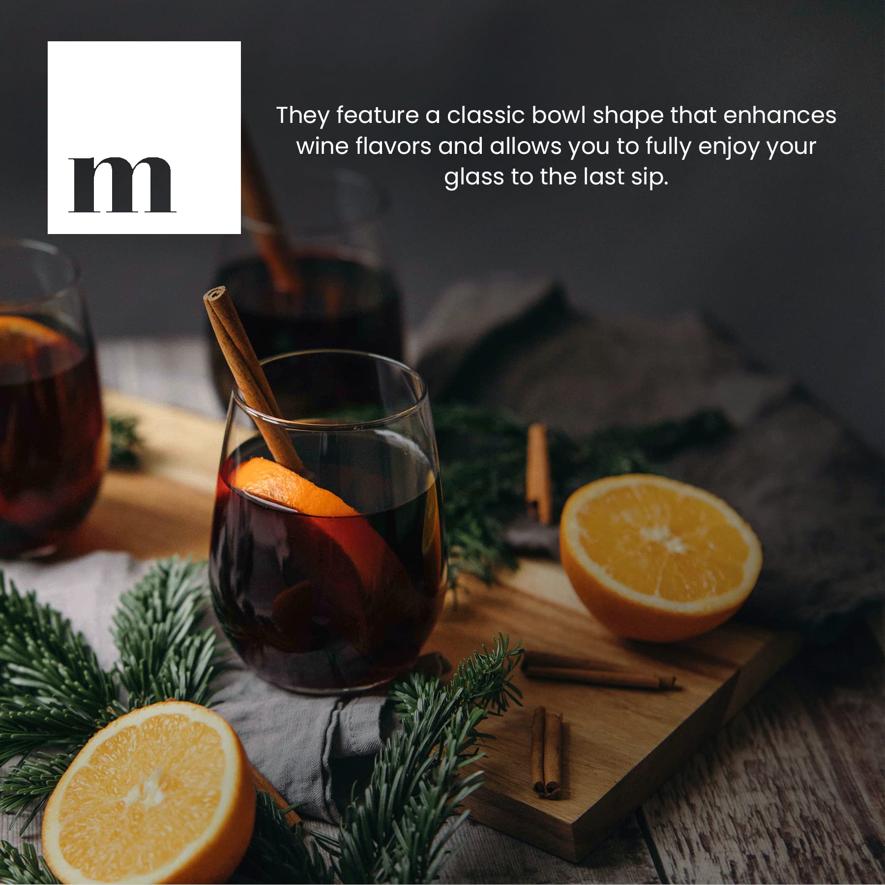 Modvera copa sin tallo, diseño elegante de cristal para cenas formales.