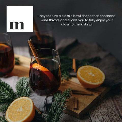 Modvera copa sin tallo, diseño elegante de cristal para cenas formales.