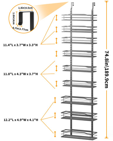 Moforoco estantes-grandes-12-2-pulgadas soporte estable para frascos grandes