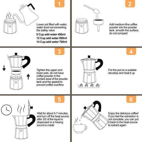 Mogrecha Moka Pot limpieza y mantenimiento simples