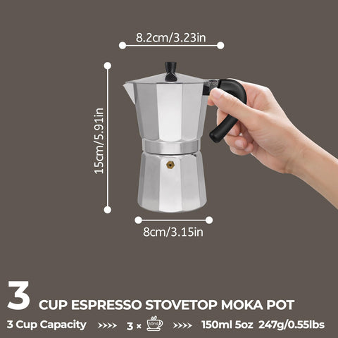 Mogrecha Moka Pot tapa y junta sellado hermético para evitar fugas