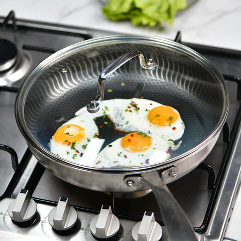 Tapa MOJIRE 12 pulgadas con ventilación anti desbordes para controlar vapor.