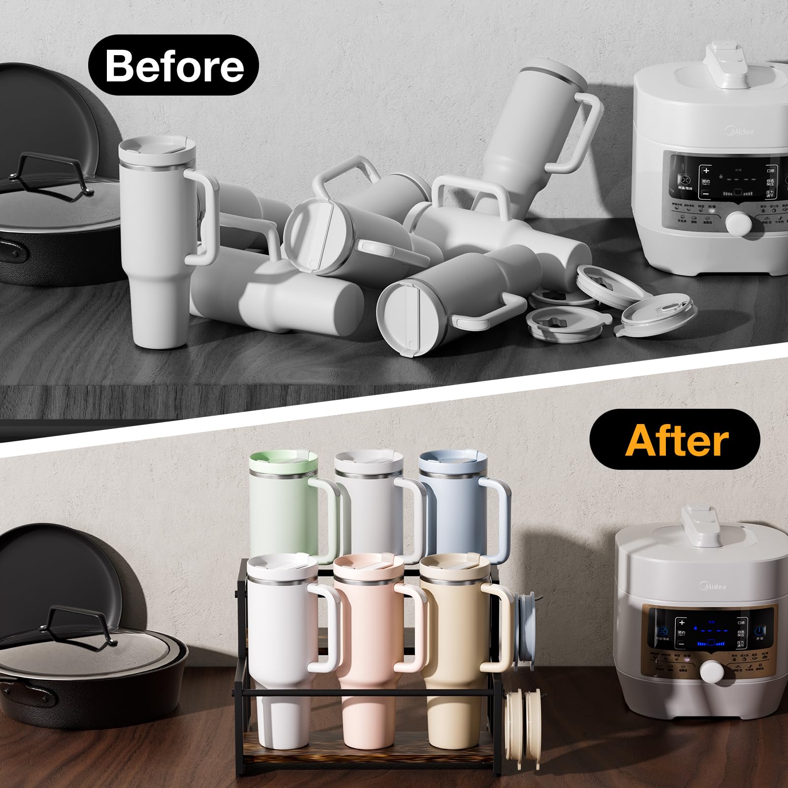 MOJOHAND organizador para Soufull 40 oz, almacenamiento práctico y accesible